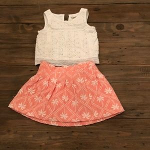 OshKosh Matching Set with Skirt and Top 2T-3T